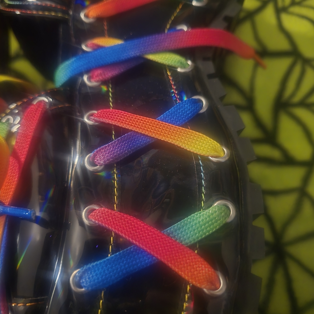Sold out rare Club exx Rude Awakening Rainbow platforms.. - Picture 3 of 9